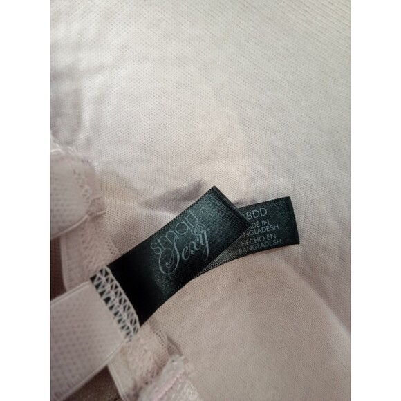 Smart And Sexy Pink Bra 38DD Lace Bow‎ Floral - Picture 8 of 9